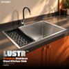 Lustr Premium SS Kitchen Sink 24x18 - Silver