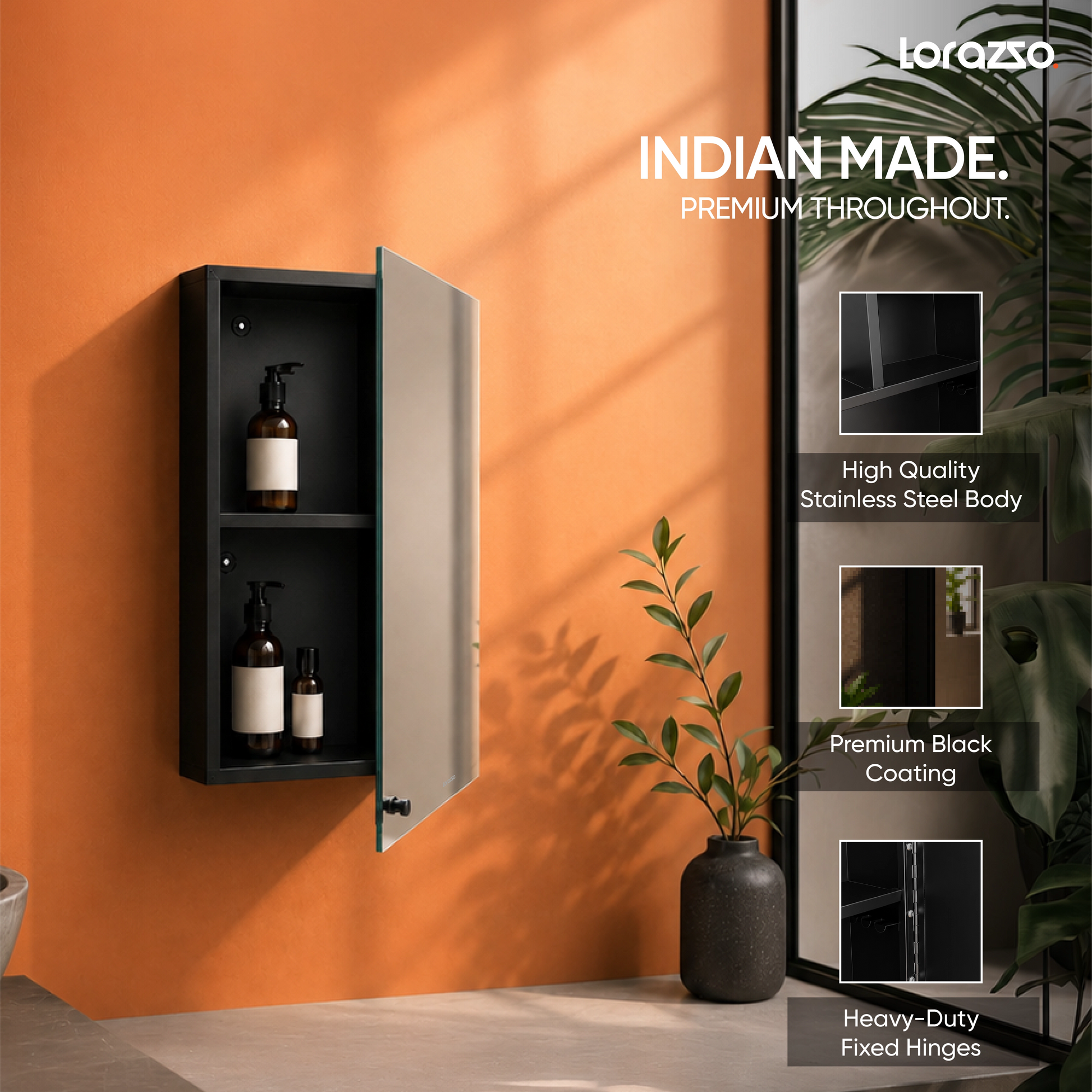 Reflekt™ Mirror Cabinet with Storage (20X14)