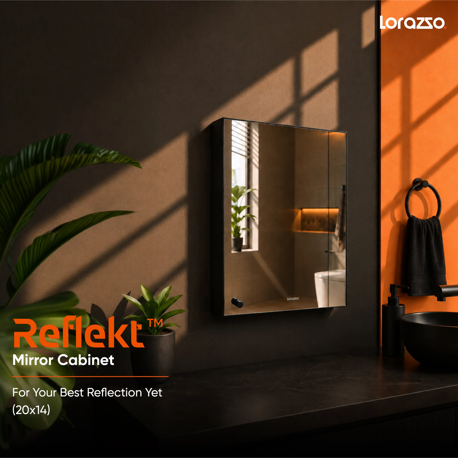 Reflekt™ Mirror Cabinet with Storage (20X14)