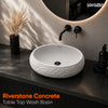 Riverstone Concrete Table Top Wash Basin (510x400x155 mm)
