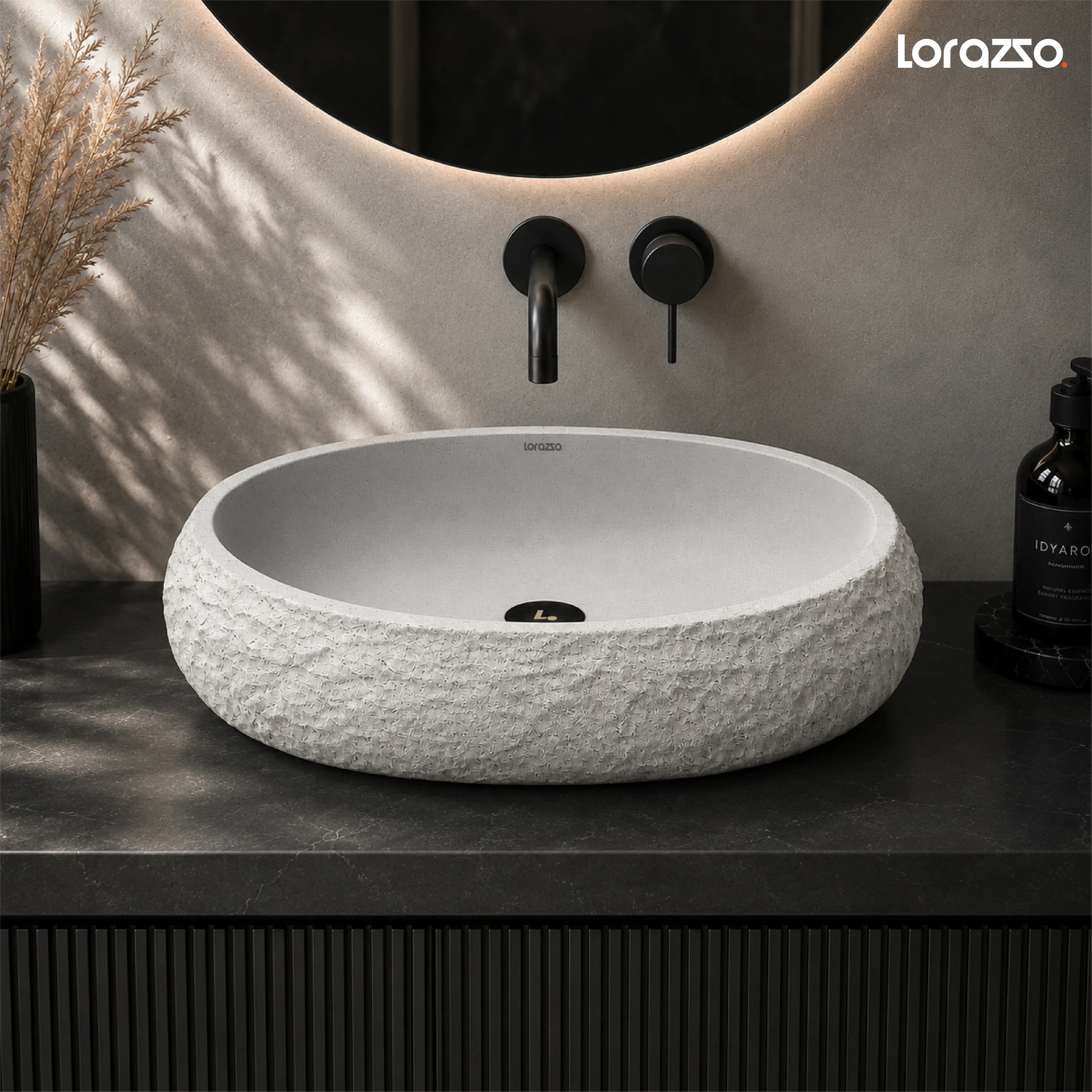 Riverstone Concrete Table Top Wash Basin (510x400x155 mm)