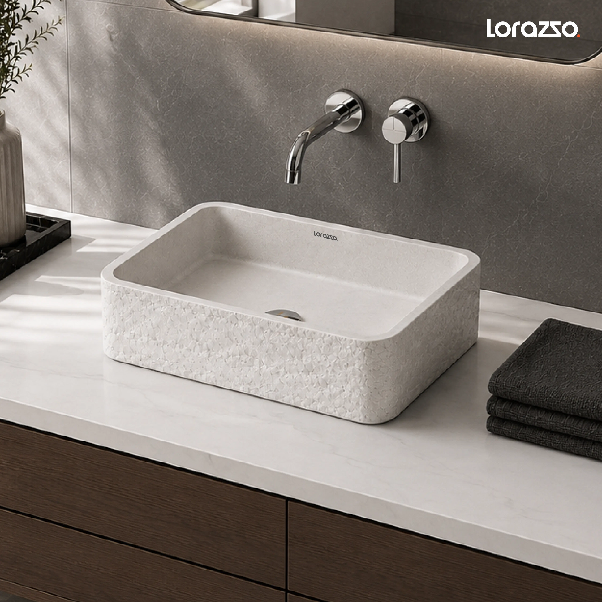 Grey -   wash basin 