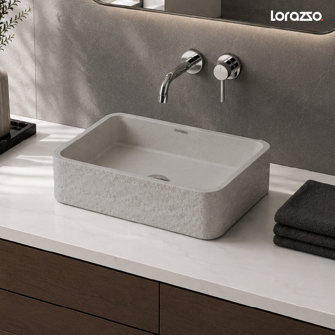grey designer wash basin