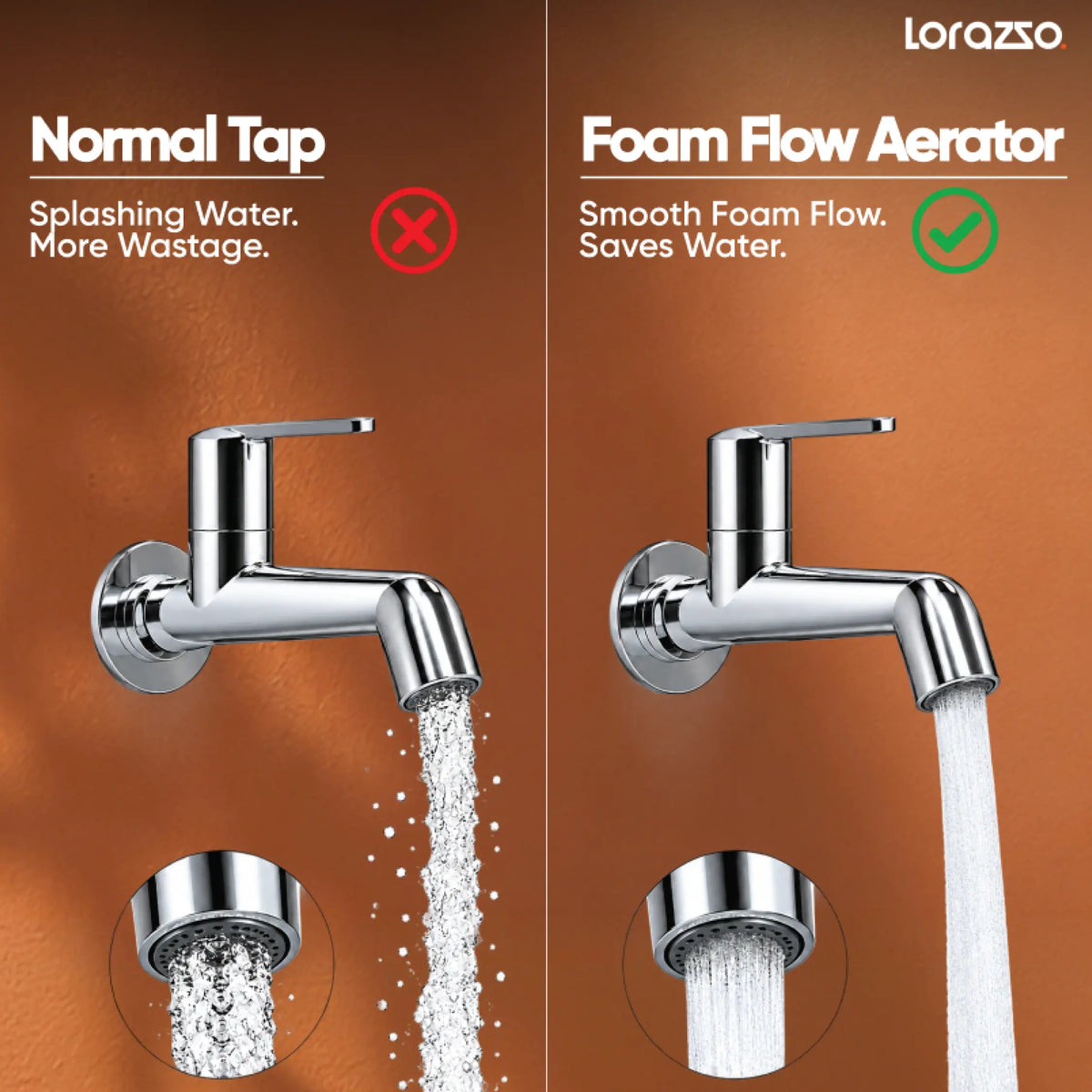 Rivo Pillar tap With Flange –  Deck Mount Tap