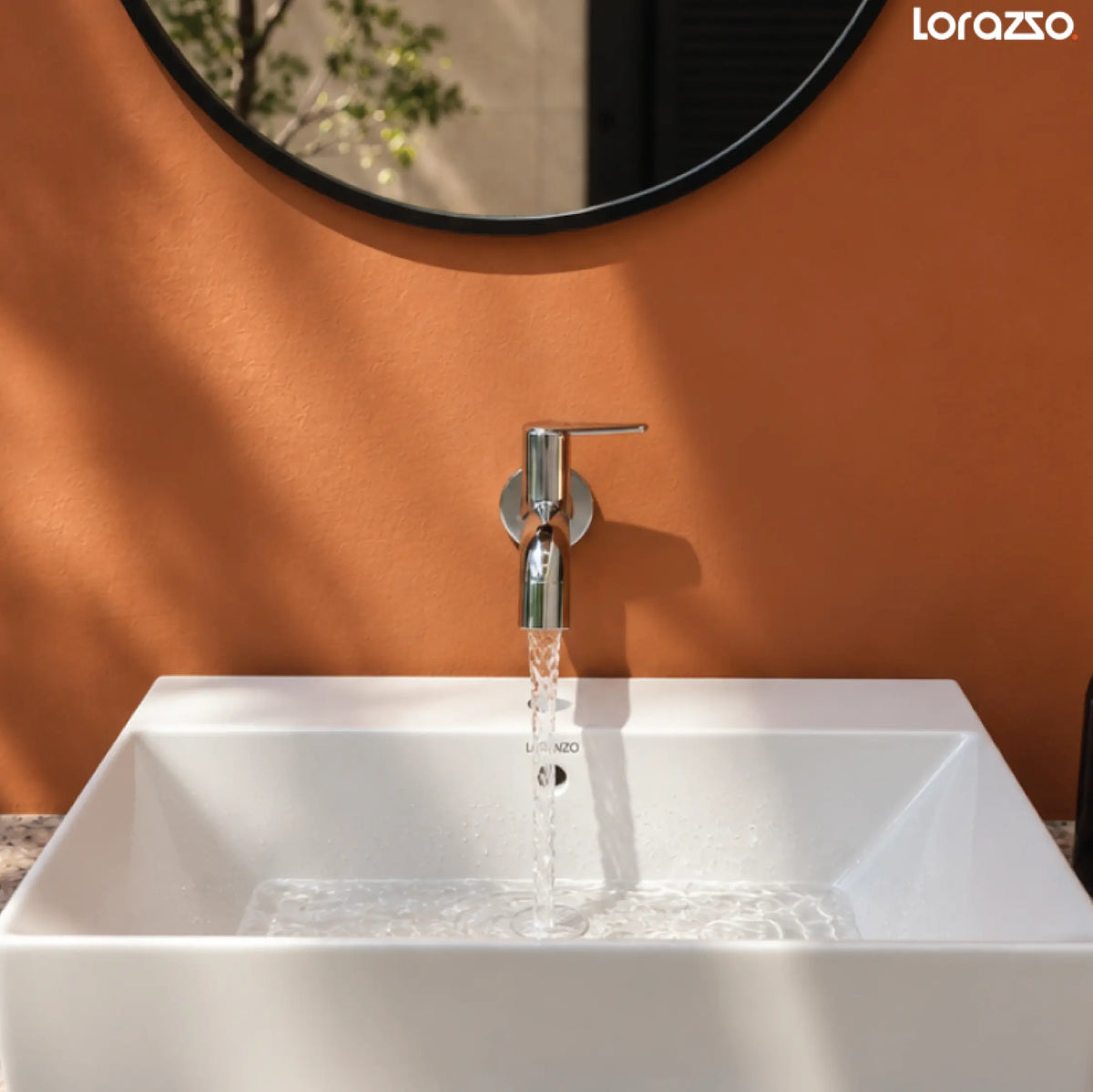 Rivo Long Body Tap with Flange - Wall Mount Tap