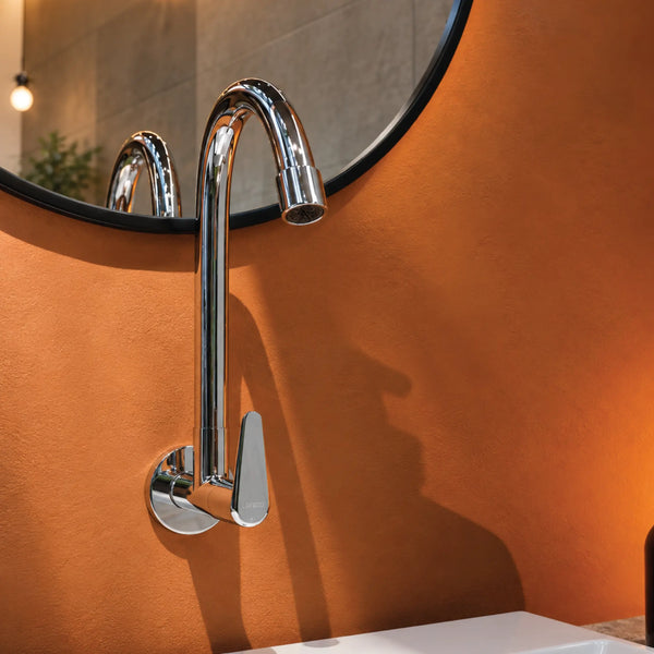 Rivo Sink Tap with Swivel Spout –  Wall Mount Sink Tap