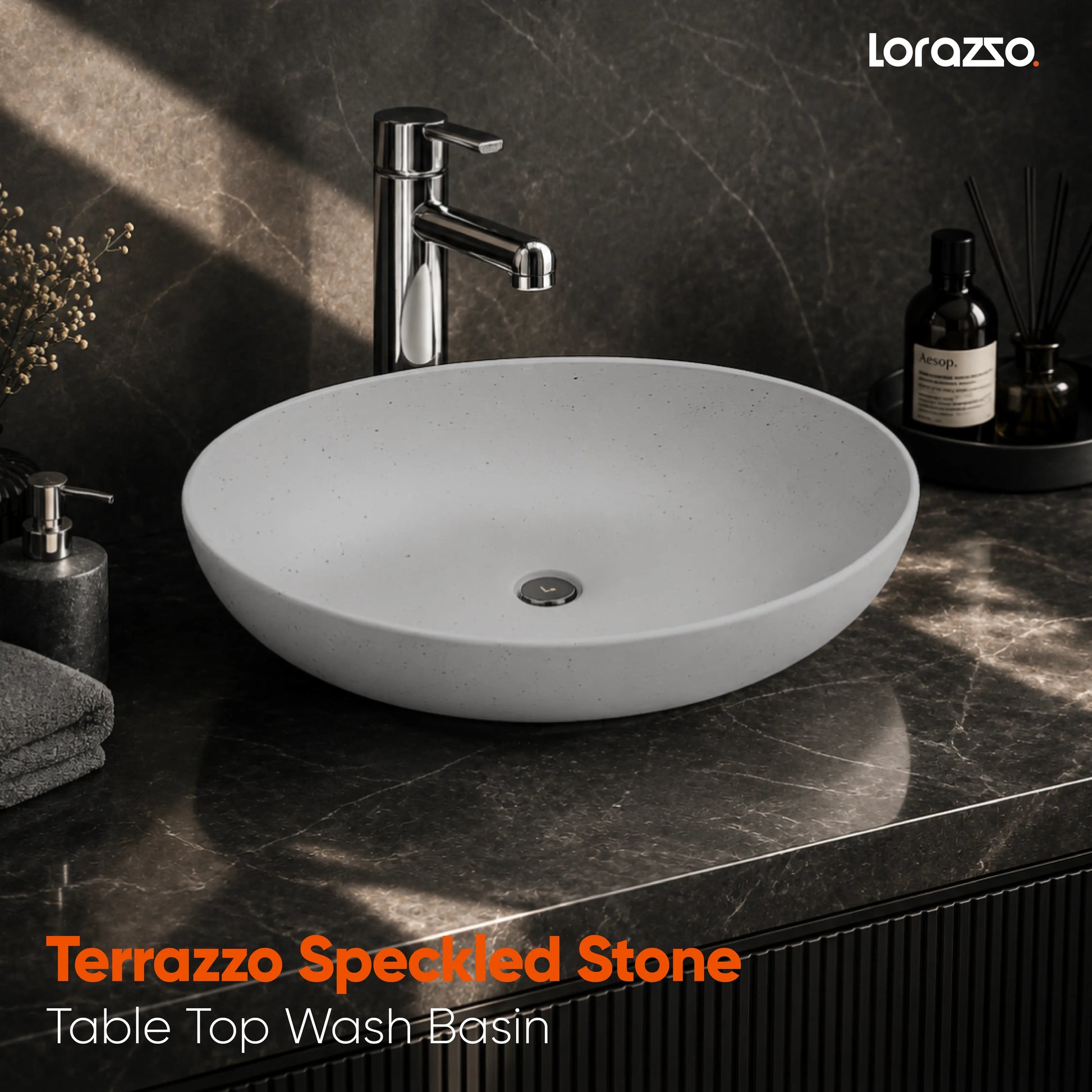 Grey wash basin