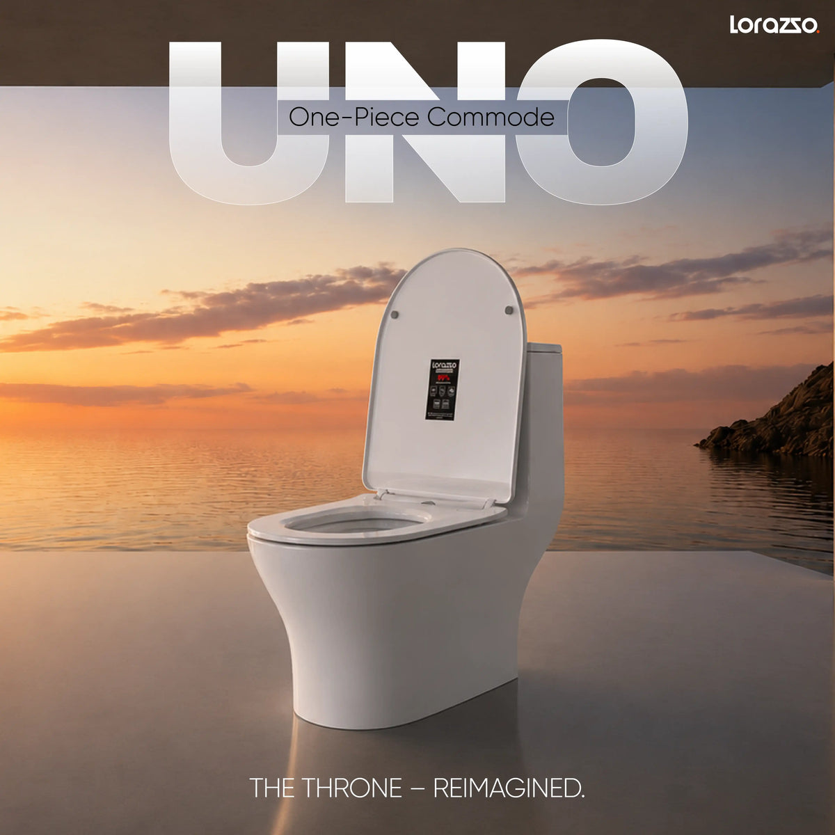 UNO™ One-Piece Commode (62 x 35 x 74cm)