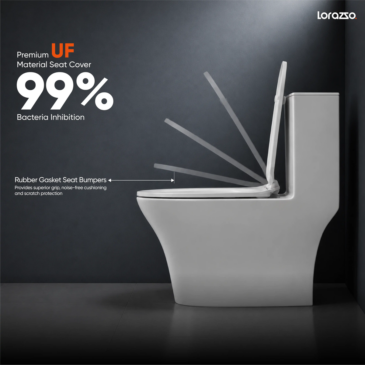 UNO™ One-Piece Commode (62 x 35 x 74cm)