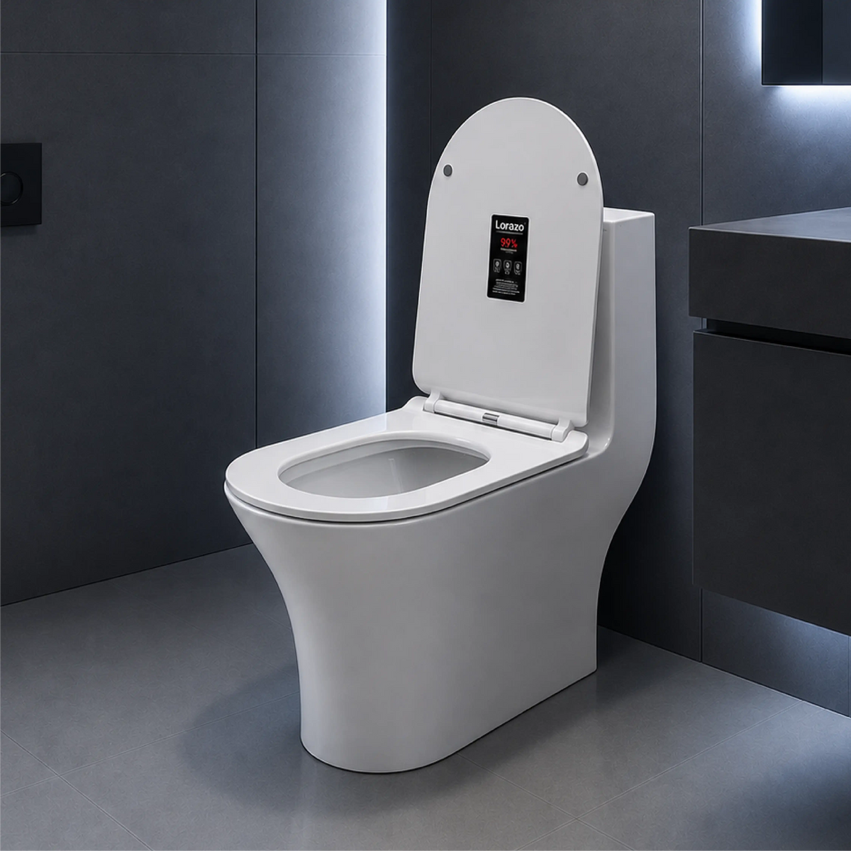 UNO™ One-Piece Commode (62 x 35 x 74cm)