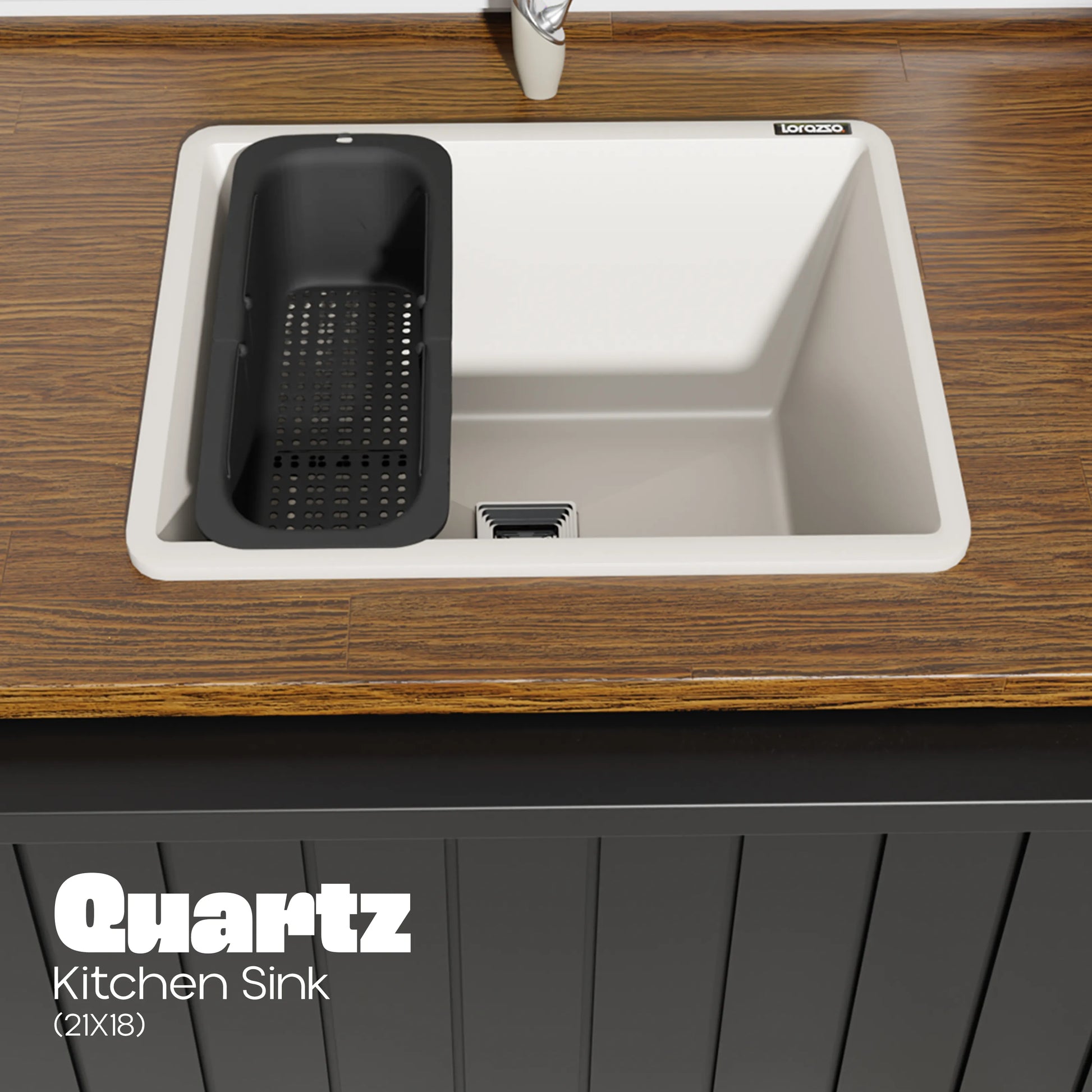 Quartz Kitchen Sink - 21X18 inches – Lorazzo