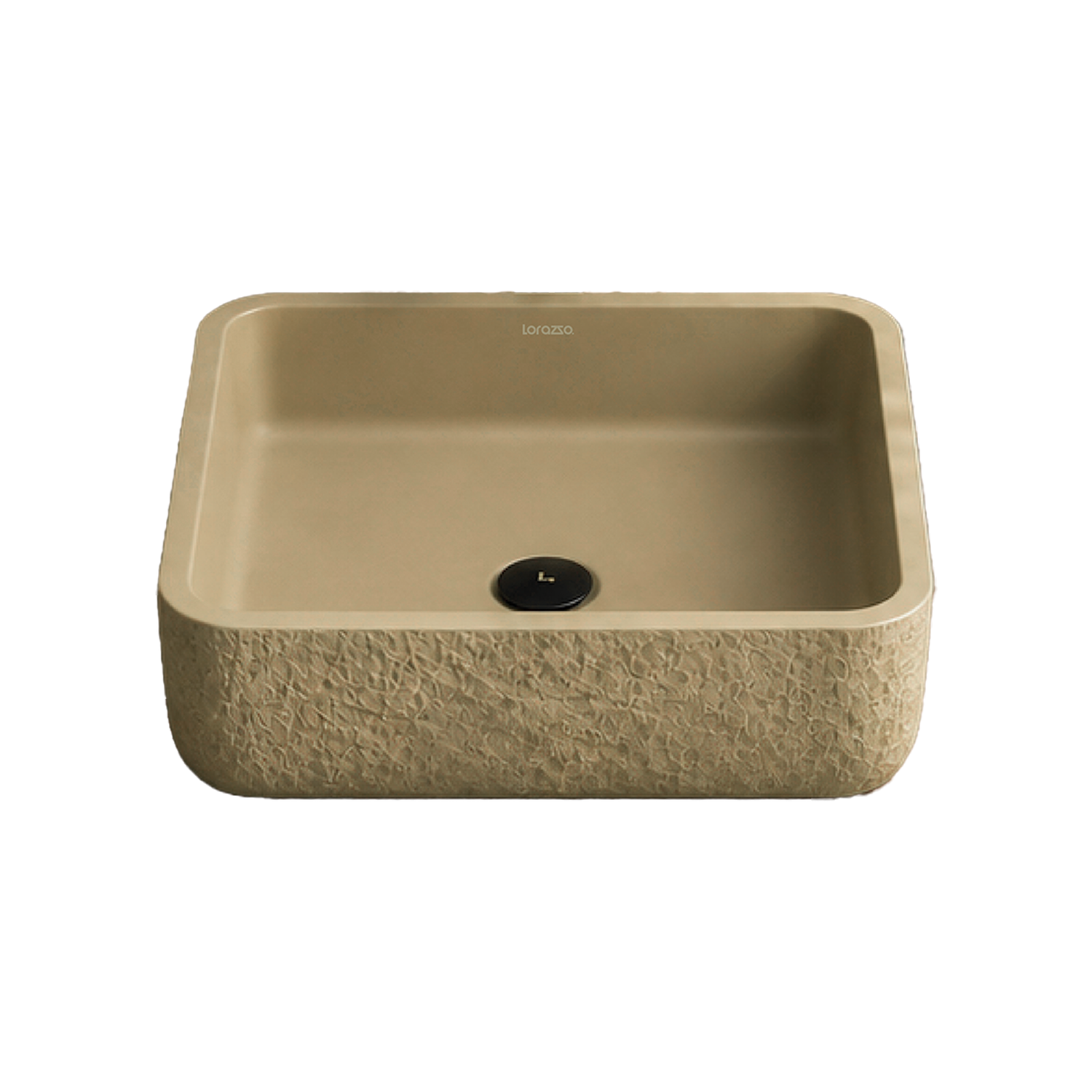 Riverstone Concrete Table Top Wash Basin (420x420x120 mm)