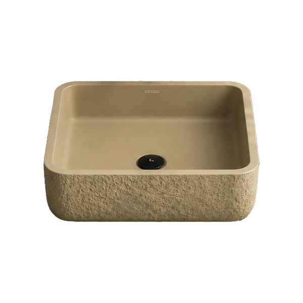 Riverstone Concrete Table Top Wash Basin (420x420x120 mm)