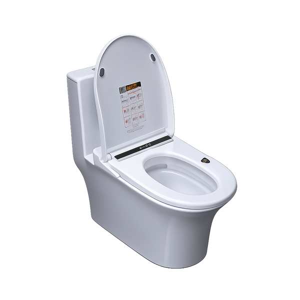 Intelli Smart Commode - One Piece Western Toilet - 62 x 35 x 74cm
