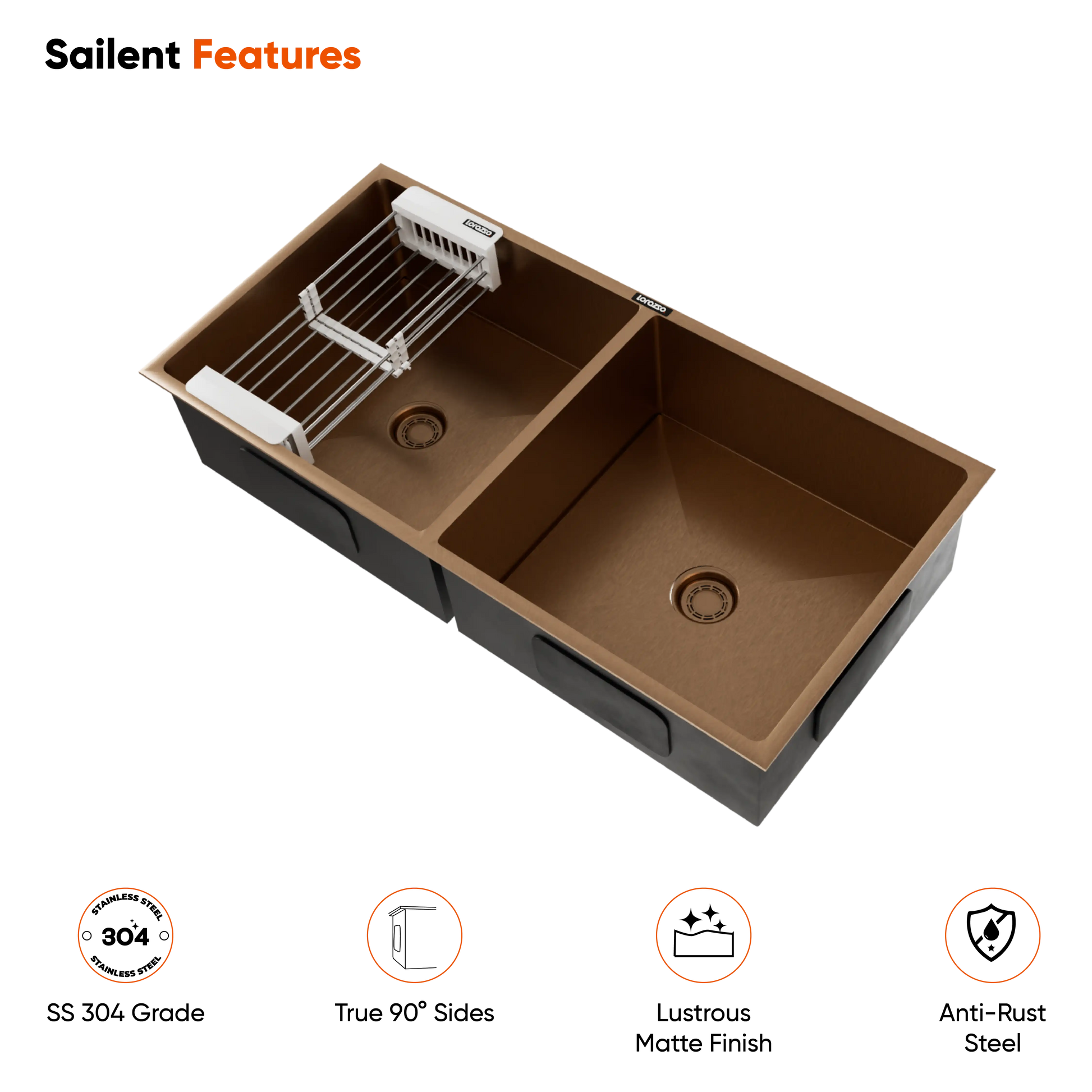 ss304 sink copper