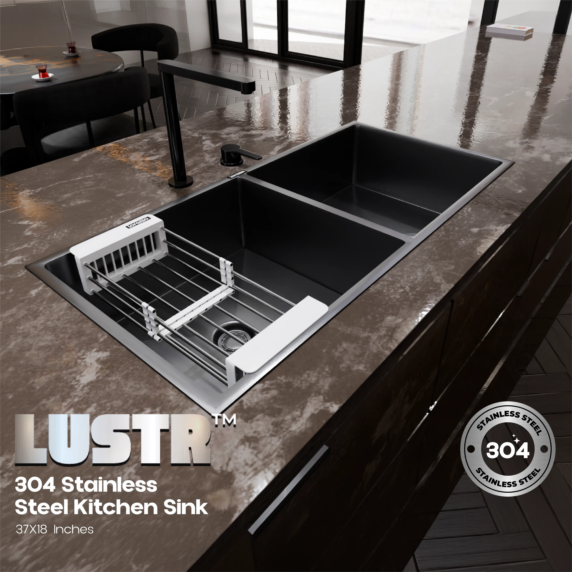 stianless steel sink - gun metal black