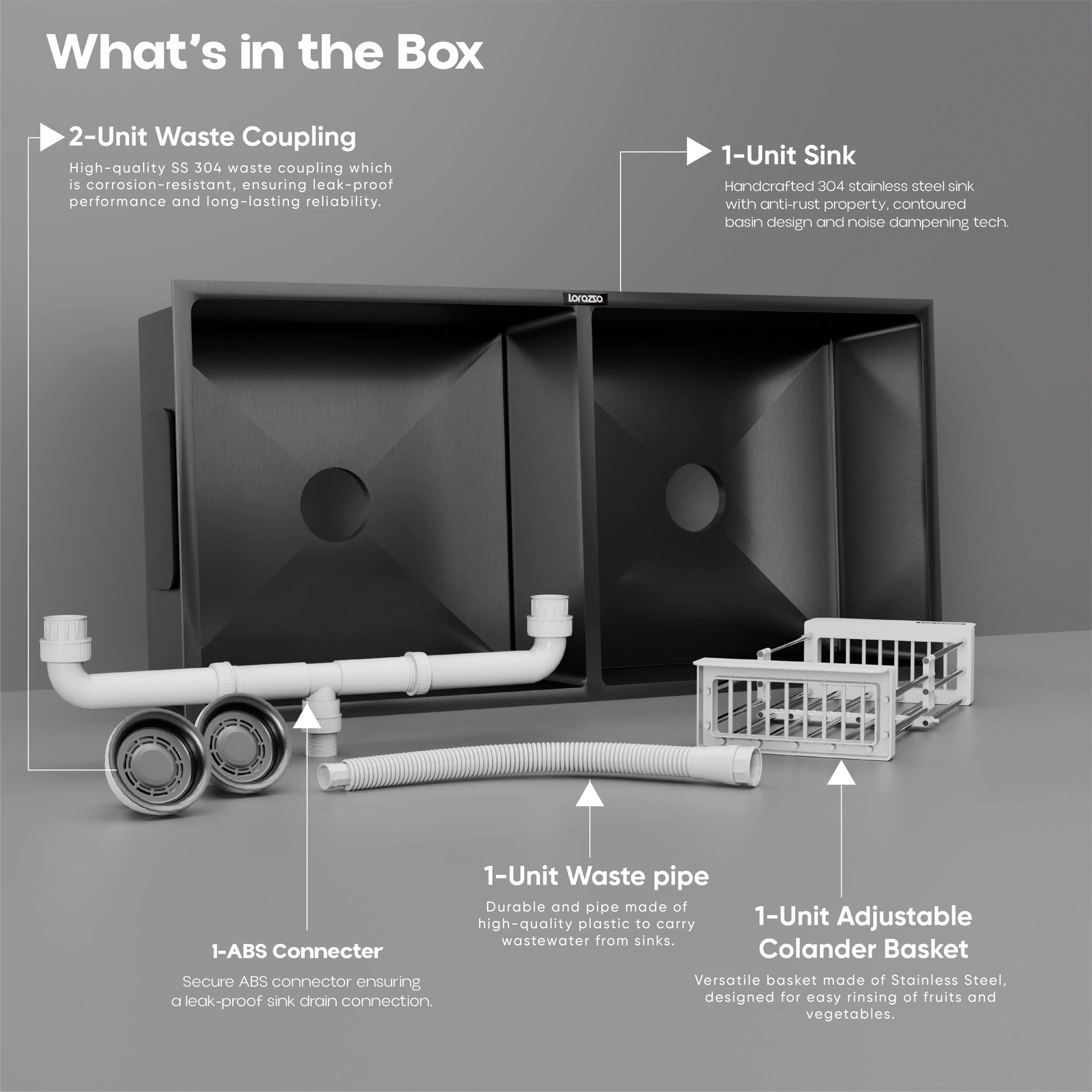 gun metal black - kitchen sink 