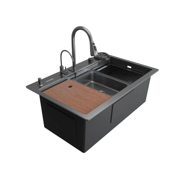 Vanta™ Smart All-In-One SS304 Kitchen Sink – 30×18×9 Inch hover