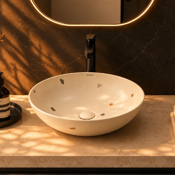 Terrazzo Confetti Table Top Wash Basin (405x405x120 mm)