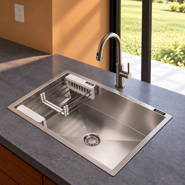 Lustr™ Stainless Steel 304 Kitchen Sink - 24X18 inches