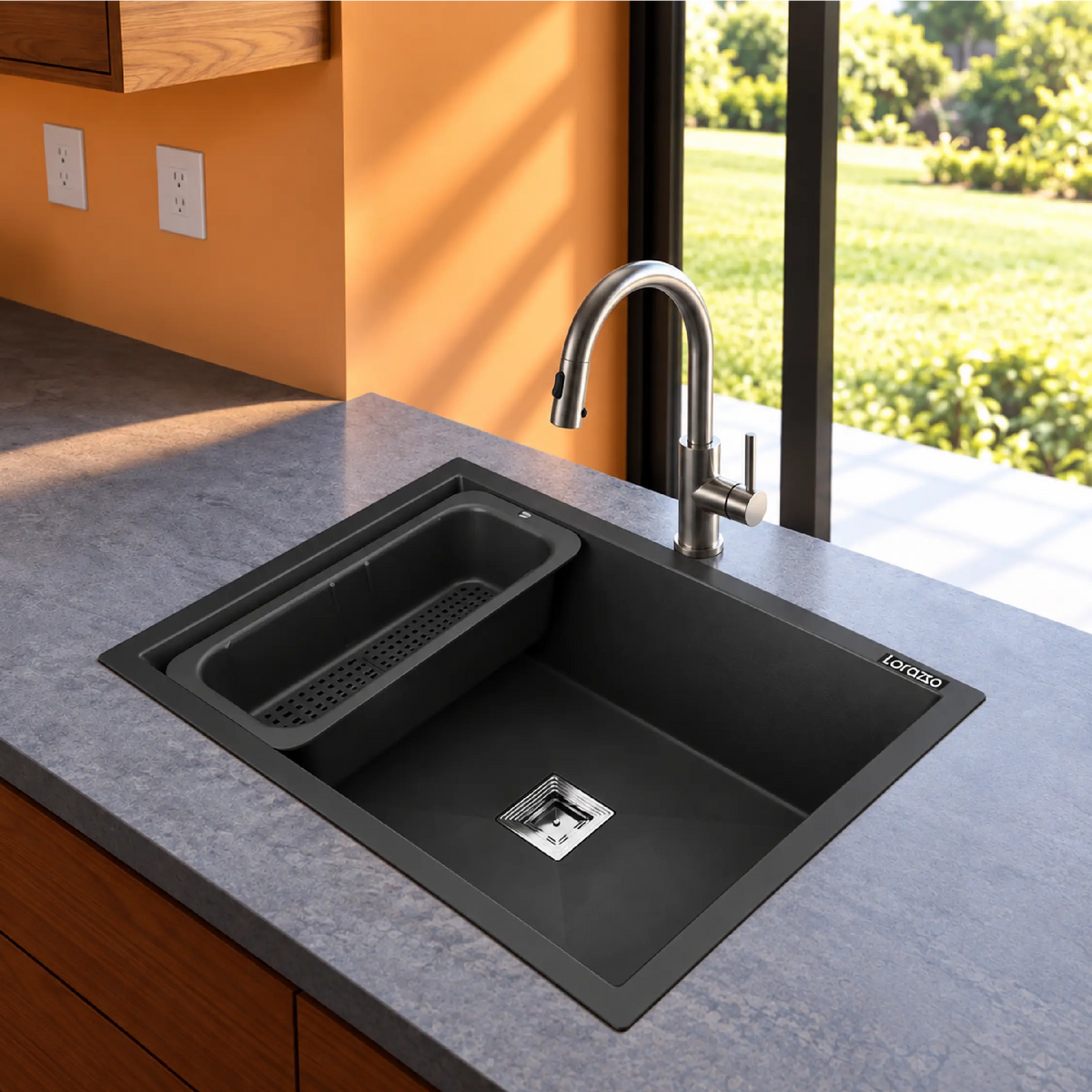 black sink