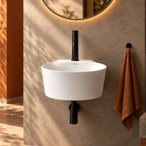 Halo Wall Mount Wash Basin (365 × 375 × 160 mm)