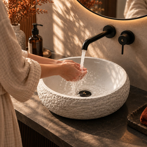 Riverstone Concrete Table Top Wash Basin (510x400x155 mm)