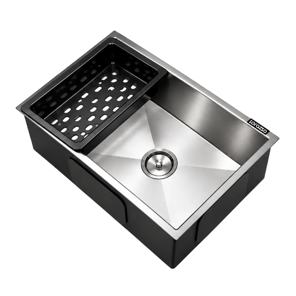 Lustr Premium SS Kitchen Sink 24x18 - Silver hover