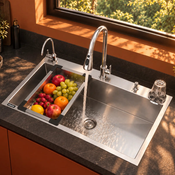 Lustr™ All-in-One Stainless Steel 304 Kitchen Sink - 30×18x9 Inches
