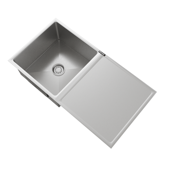 Lustr™ SS304 Kitchen Sink with Drainboard –  37 x 18 inches
