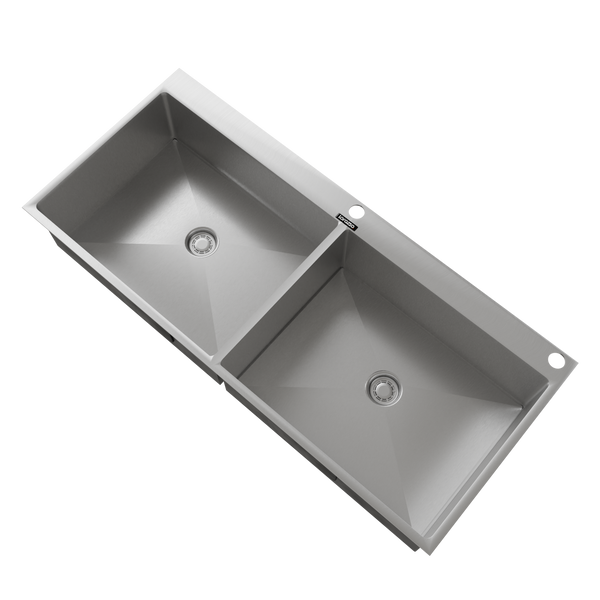 Lustr™ SS Double Bowl Kitchen Sink with Tap Hole (45 x 20)