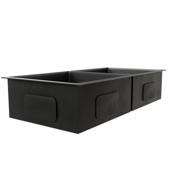 Lustr™ Double Bowl SS304 Kitchen Sink (37 × 18 inches) hover