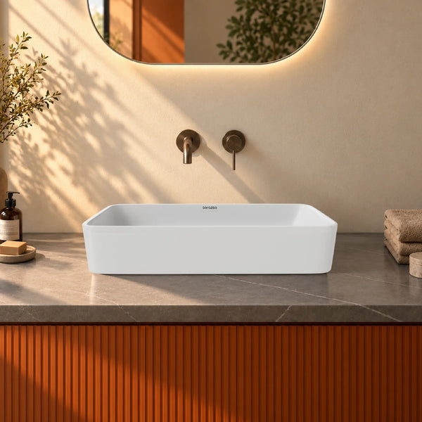 Bloc Table Top Wash Basin (24 × 14 × 5 inch)