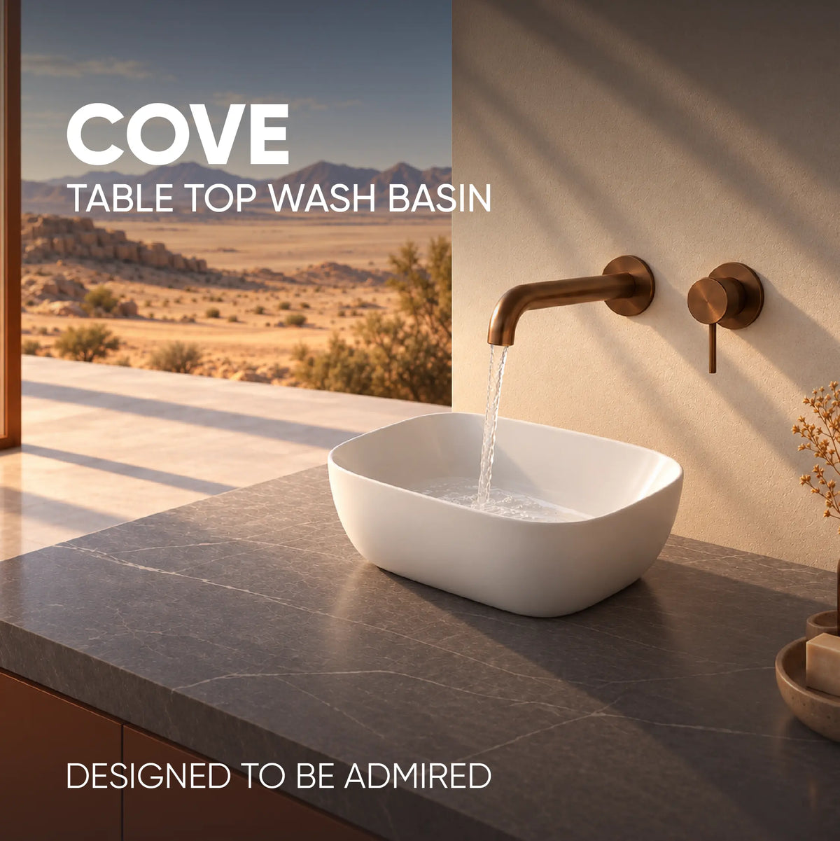 Cove Table Top Wash Basin (18 × 13 × 5 inch)