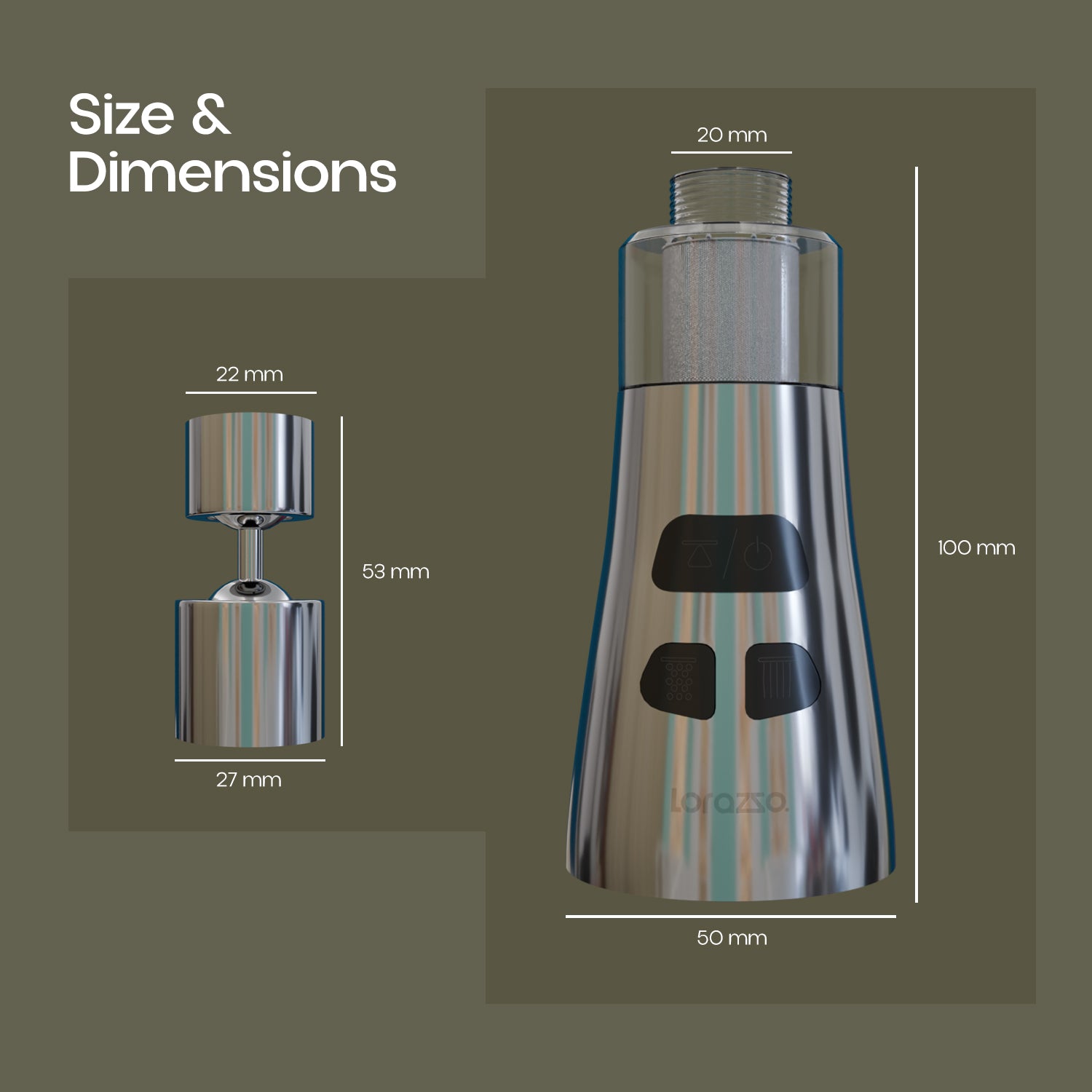 FLO Kitchen Tap Extender with Water Filter