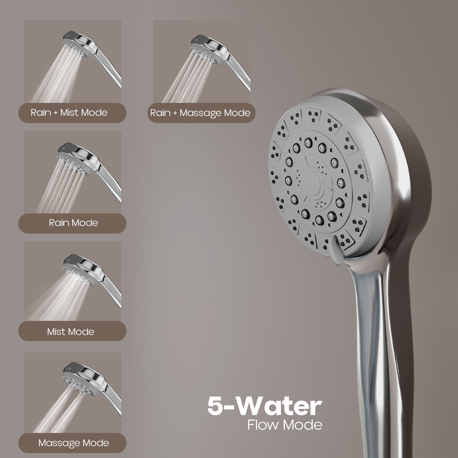 Versa 5-Function Hand Shower Set