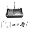 Lustr™ All-in-One Stainless Steel 304 Kitchen Sink - 30×18x9 Inches