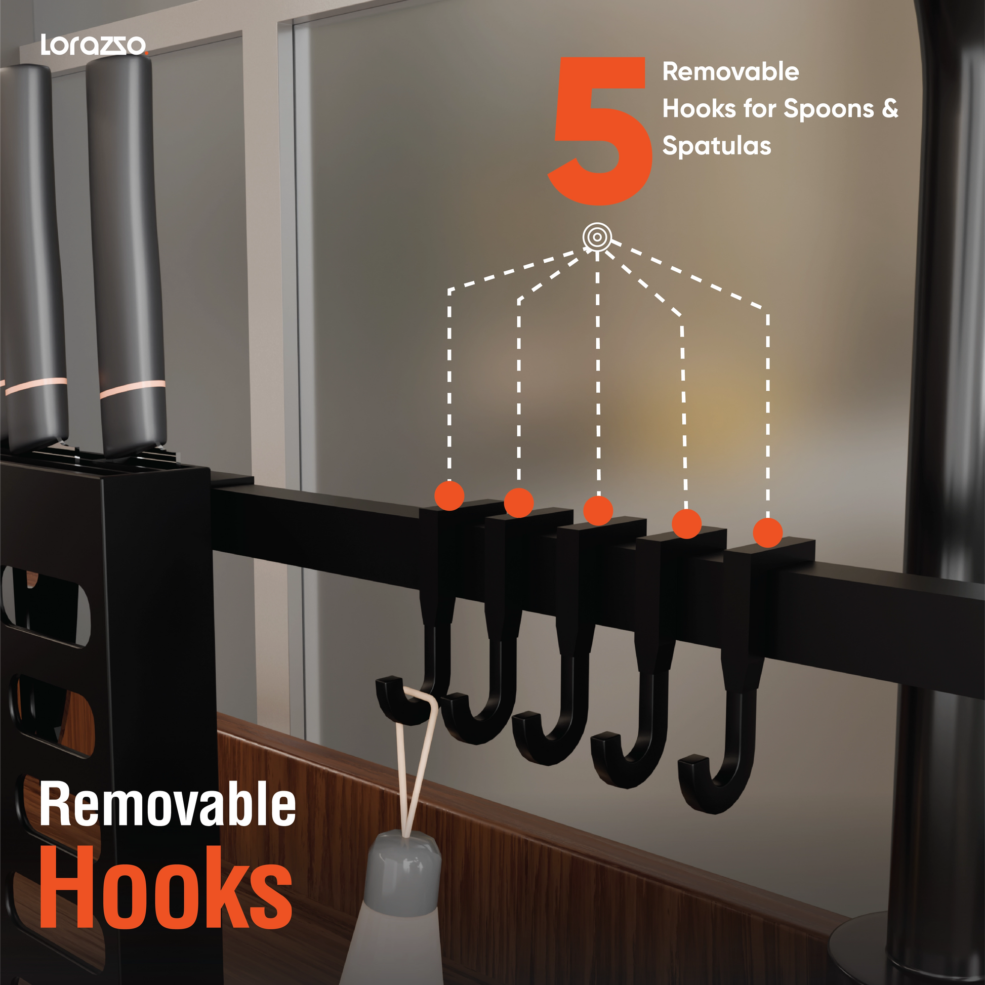 Kitchen Dish Drainer Rack – Matte Black