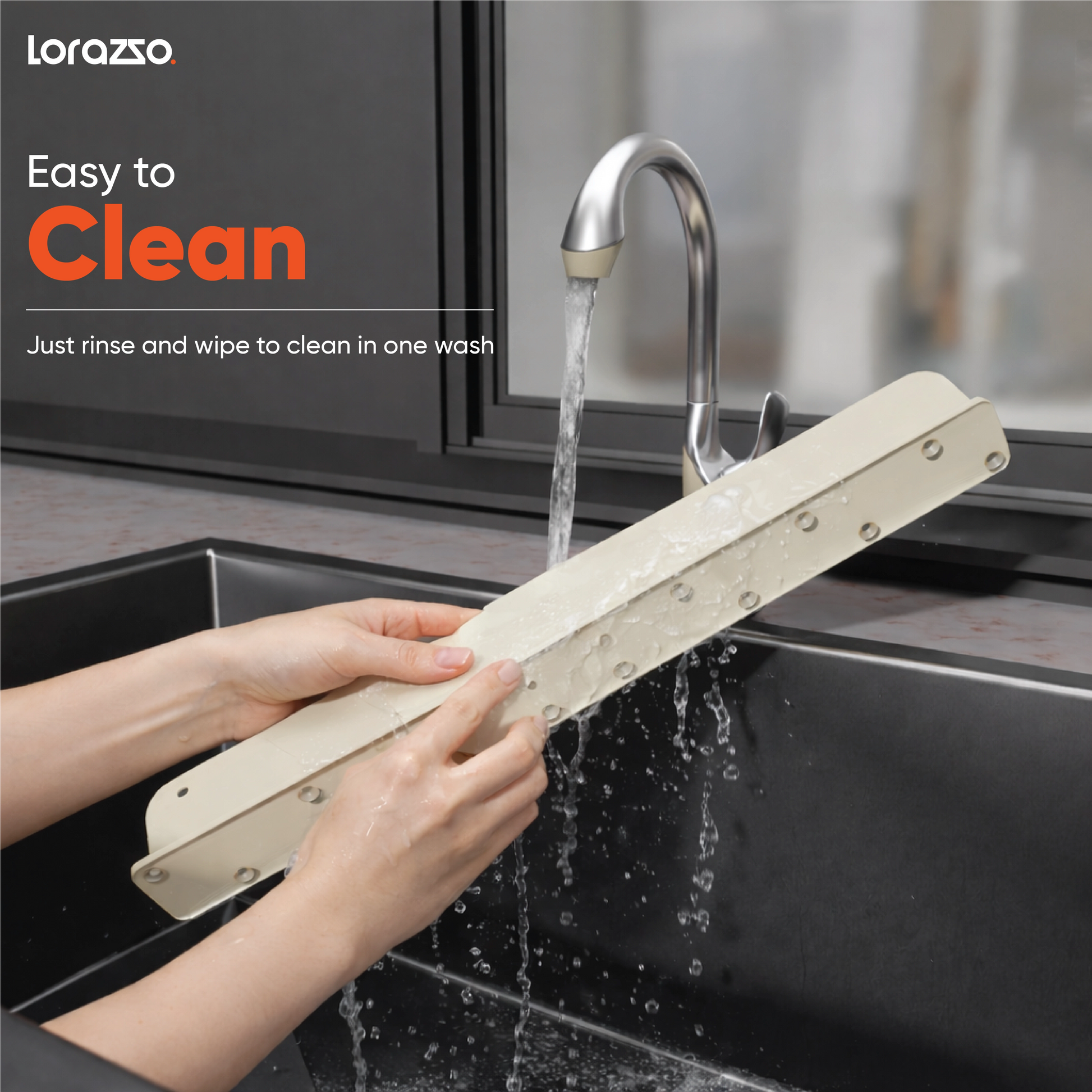Splash Guard for Kitchen Sink – Strong Suction Grip & Water Splash Protection