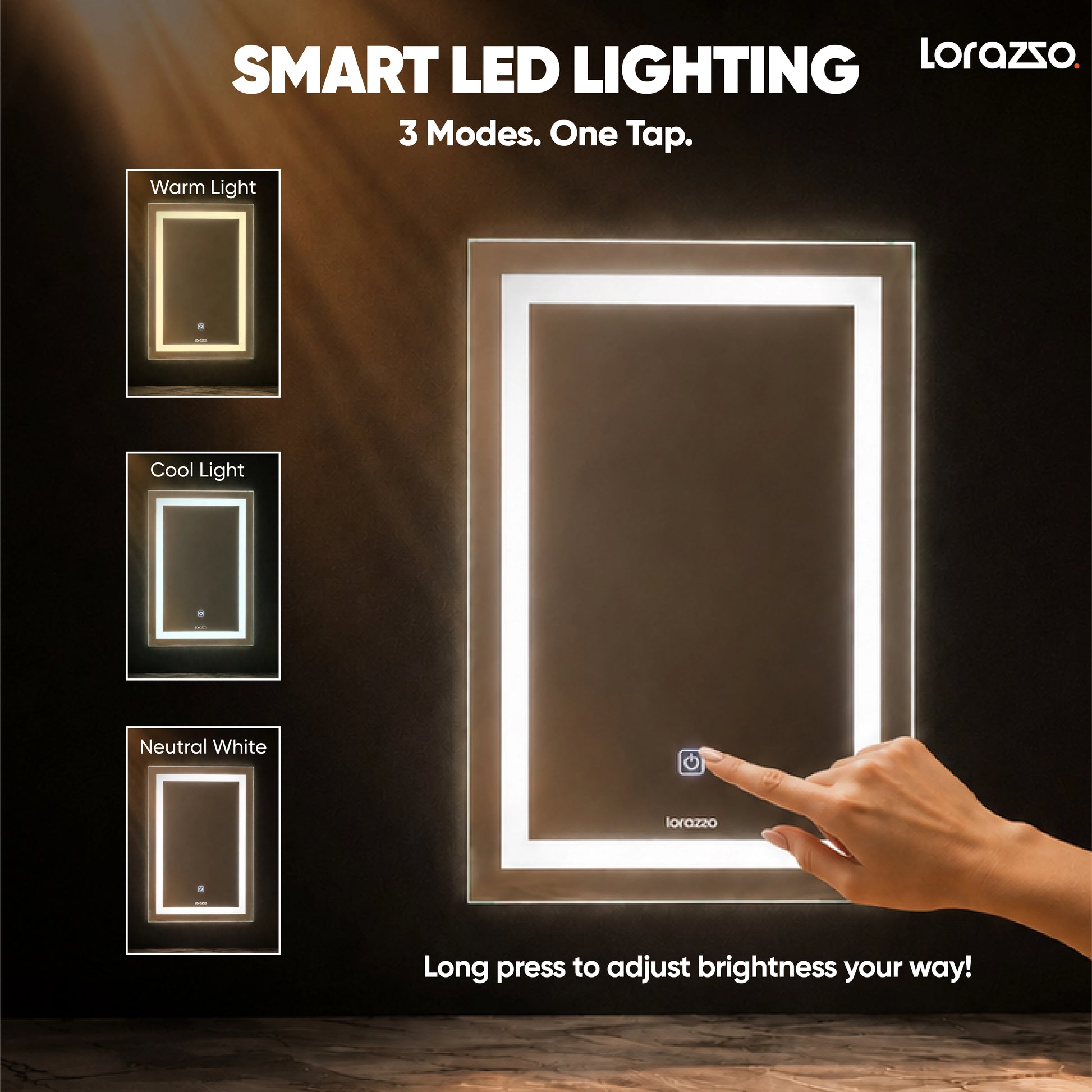 Reflekt™ Led Mirror Cabinet with Storage (20X14)