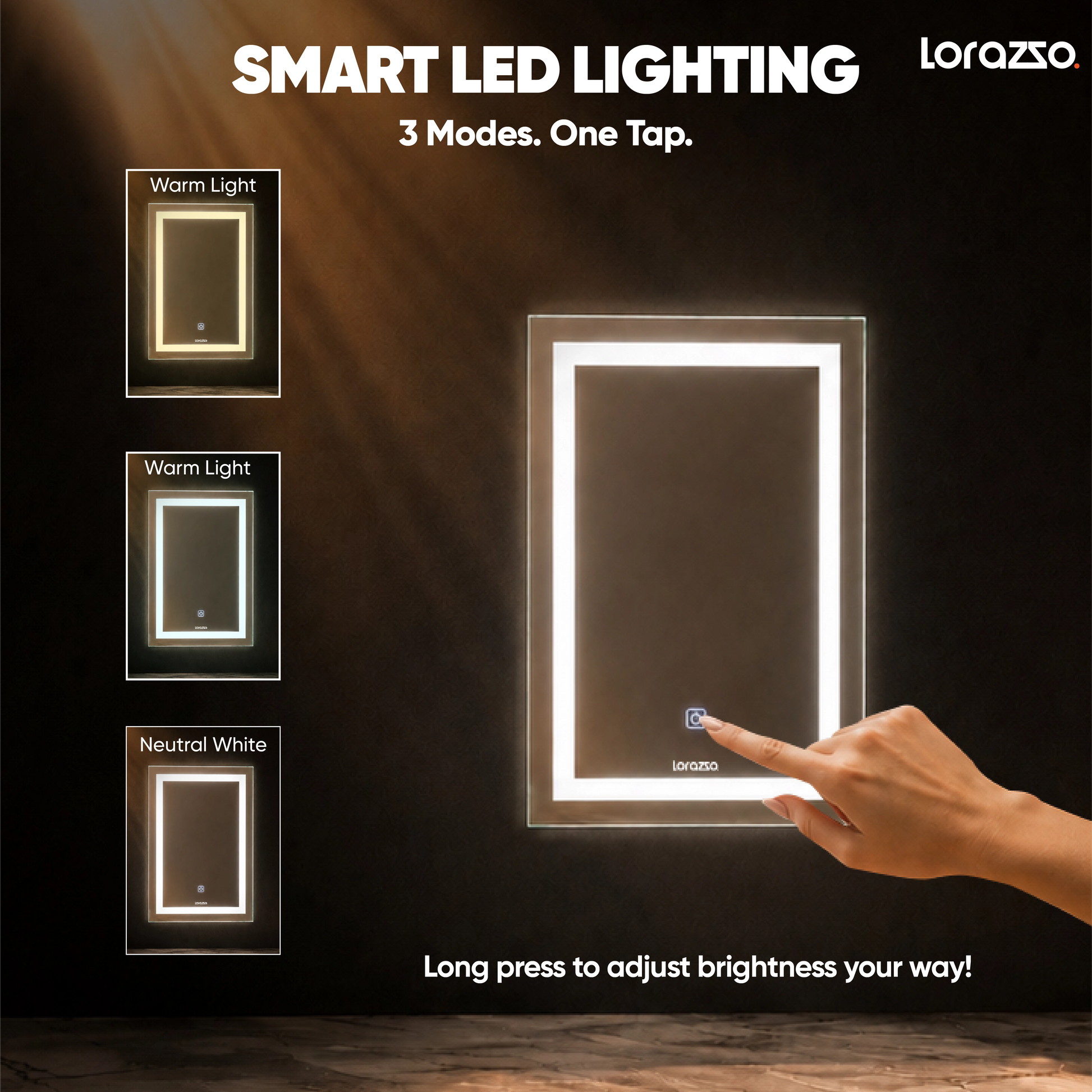 Reflekt™ Led Mirror Cabinet with Storage (24X16)
