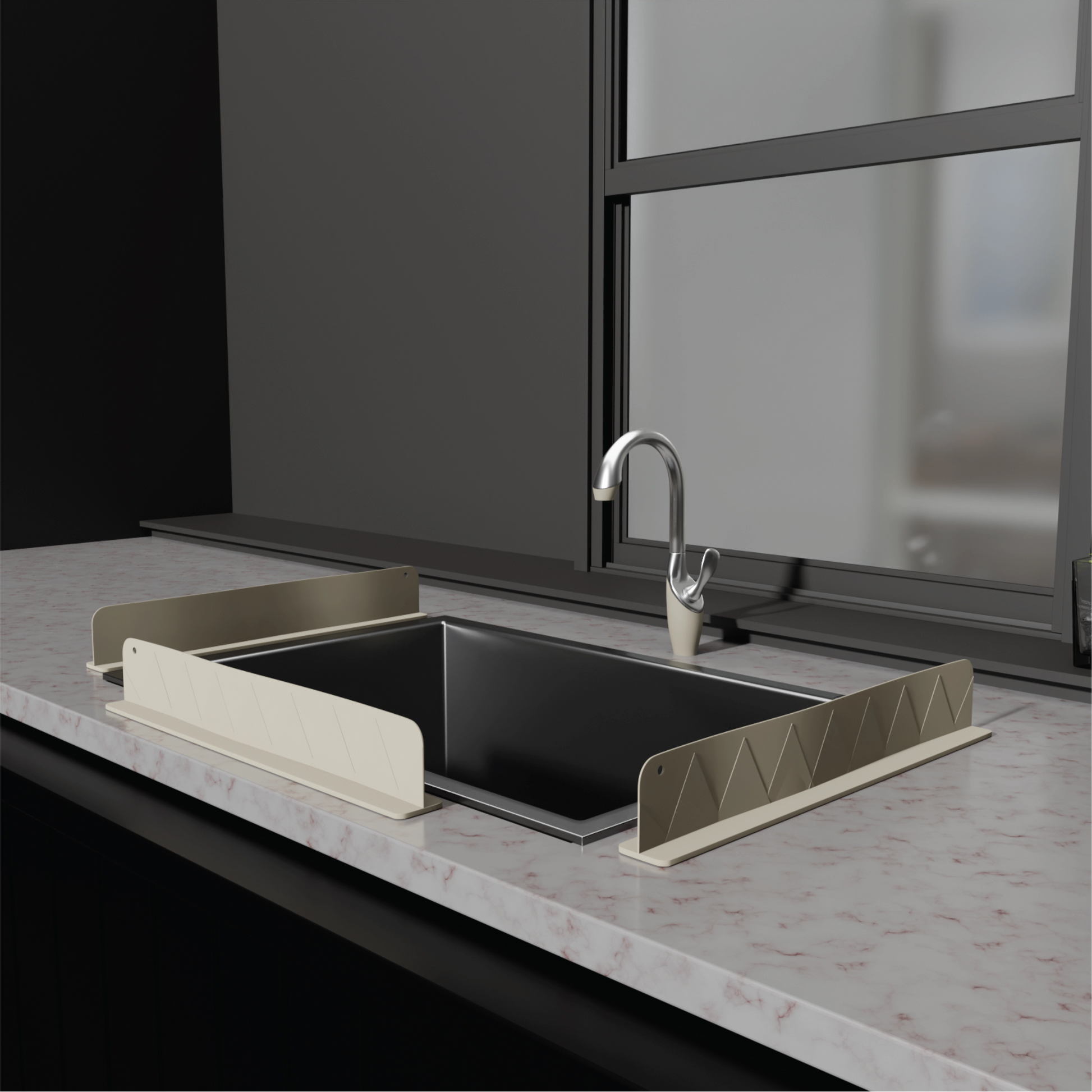 Splash Guard for Kitchen Sink – Strong Suction Grip & Water Splash Protection