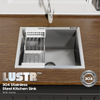 Lustr™ Single Bowl SS304 Kitchen Sink – 16 x 18 inches | 20-Year Warranty