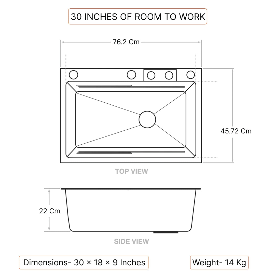kitchen sink size