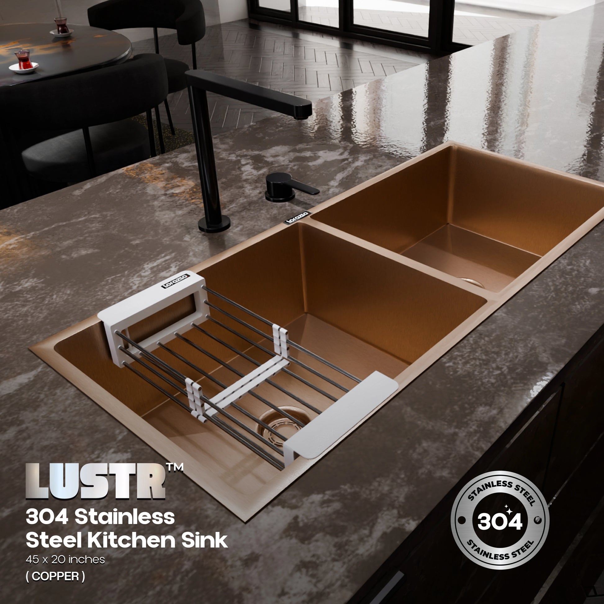 stainless steel kitchen sink dimensions - copper